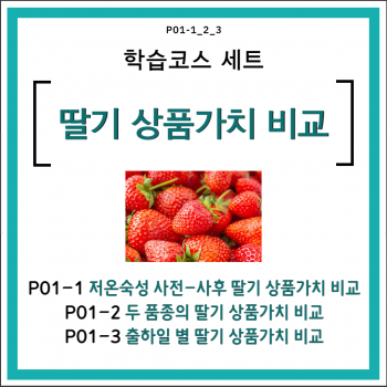 [세트] 딸기 상품가치 비교